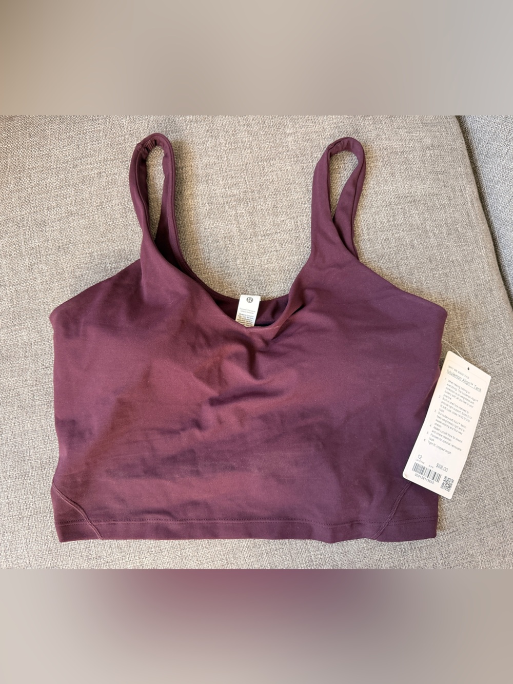 lululemon athletica Plum Supportive Sports Bra Tank